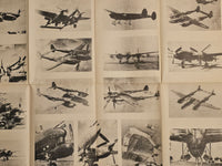 Photo of the Lockheed P-38 Lightning model plans by LOK, showcasing the detailed A1 sheets and the cover's condition.