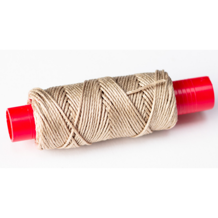 Photo of Amati model ship rigging rope, 1mm x 20m, showcasing the texture and natural color.