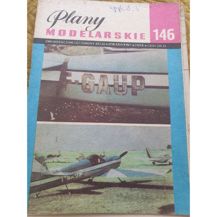 Vintage 1989 Dalotel DM-165 Viking model plans cover with visible wear, highlighting the historical and detailed guide inside for this French aircraft.