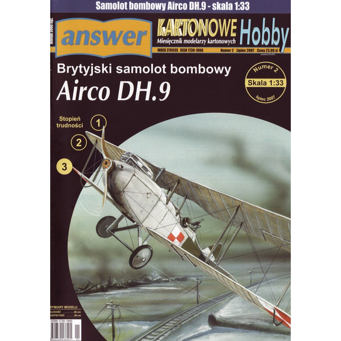 Airco DH.9 Scale 1:33 Answer