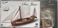 Image of Occre's San Juan Felucca 1:70 Scale Model Kit (12001), showcasing the intricate detailing and quality craftsmanship of this historic Mediterranean vessel replica.