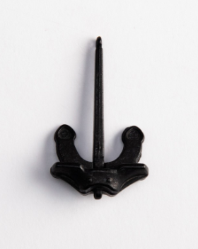 Image of Amati's 40mm Hall Anchor, showcasing a detailed miniature replica of the classic stockless Hall anchor design, ideal for adding a touch of realism and historical accuracy to model ships and nautical dioramas.