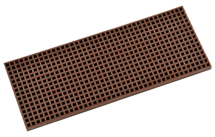 Image of Amati B4328 Plastic Wood Grating, measuring 100x38mm, showcasing a realistic wood-like texture and design, perfect for enhancing the decks of model ships.