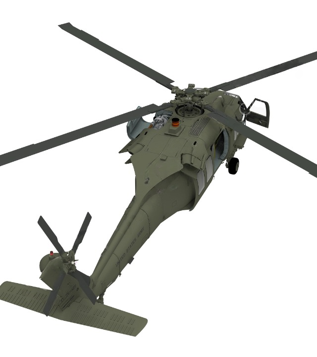 Photo of 1:33 scale Sikorsky SH-60 Seahawk model kit by GPM, showing detailed parts and packaging.