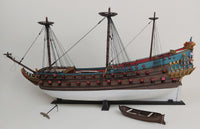 Photo of the De Zeven Provincien 1665 Dutch flagship card model kit in 1:100 scale from Seahorse Publishing, showcasing the intricate design and historical accuracy of this iconic naval vessel.