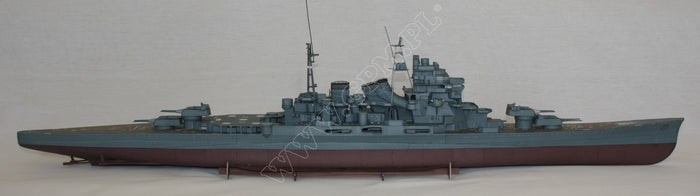 Image of GPM's IJN Maya 1:200 Scale Card Model Kit, showcasing the detailed replica of the WWII Japanese cruiser, perfect for historical model enthusiasts and collectors.