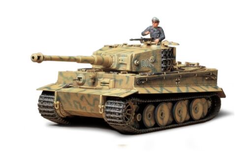 Image of Tamiya's 1:35 Scale Tiger I Mid Production Tank Model Kit, showcasing the detailed design and accurate representation of this iconic WWII tank.