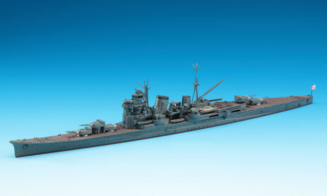 Photo of the HASEGAWA WL334-49334 NACHI 1:700 Scale Model Kit, showcasing the intricate detailing and accuracy of this historic naval cruiser model, perfect for enthusiasts and collectors.