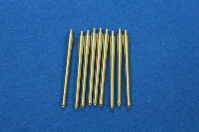 Photo of RB Model 350L09 metal barrels for French Naval Gun 30.5 cm & 152mm M-1936/C1930 in 1:350 scale, set of 9.