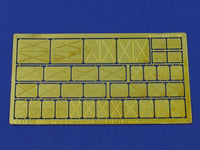 Photo of ABER Ship Hatches Type B (RE-SV-08), high-quality photo-etched brass hatches for warship scale models, various sizes for historical naval models.