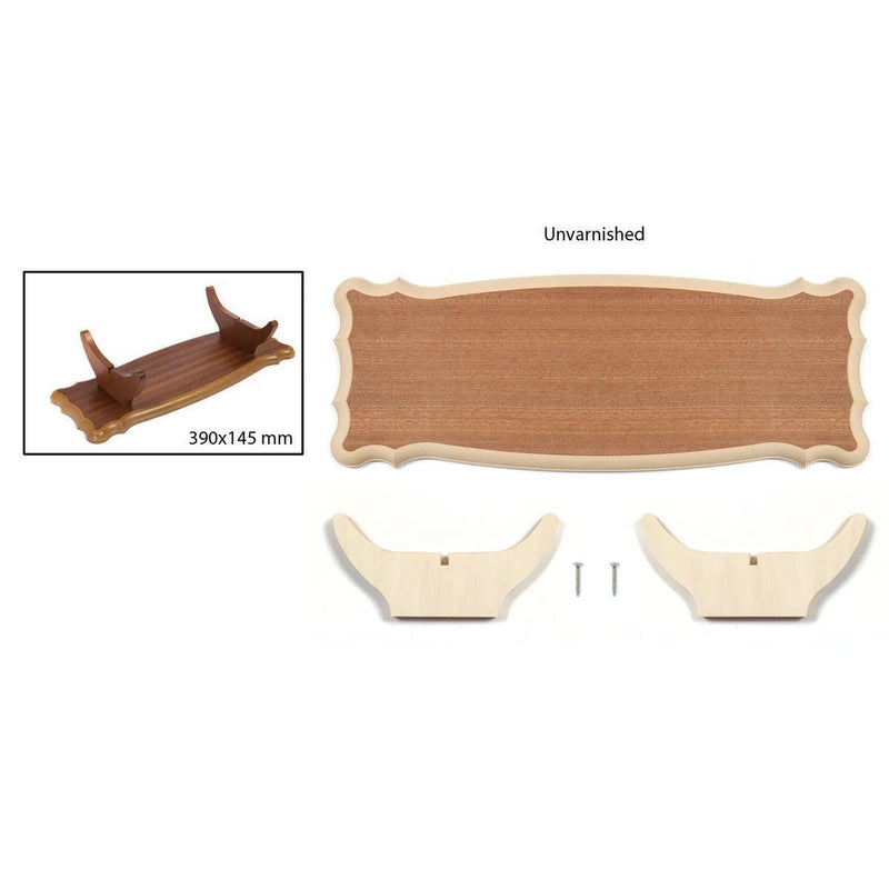 Photo of OcCre Wooden Display Stand (390x145mm, 19105) – unvarnished wooden base for model ships.