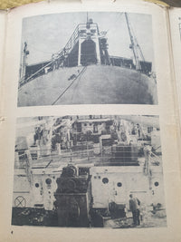 Image of the 1974 Soviet Fishing Base Ship Pieczenga Model Plans, featuring detailed drawings and historical photos for advanced scale model building.