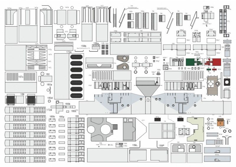 Photo of ORP Piorun HMS Nerissa 1:100 scale card model kit by Answer/Angraf.