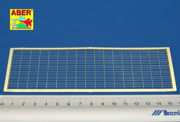 Photo of ABER RE-200-01 photo-etched railing with 3 horizontal rods, 1:200 scale, 105cm long, designed for ship and architectural models.