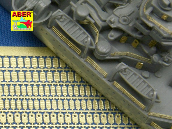 Photo of ABER RE-700-09 Japanese Navy Doors 1:700 Scale, high-quality photo-etched brass detailing set for model warships.