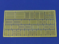 Photo of Ship Louvers Various Scale Type A ABER (RE-SV-05) – high-quality photo-etched brass accessory for warship scale models, enhancing realism and detail.