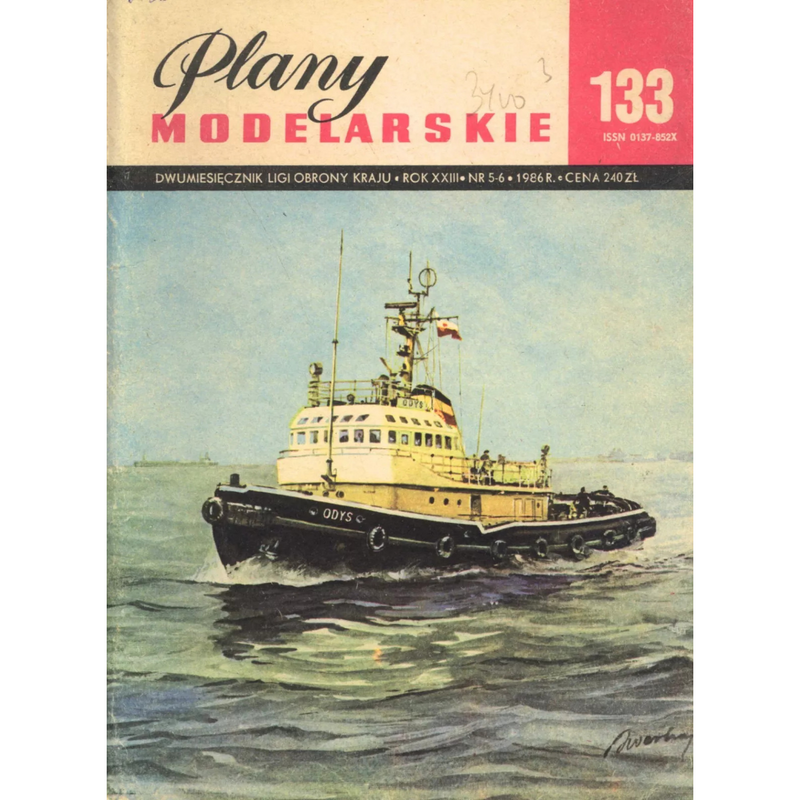 Photo of Plany Modelarskie 133 Tugboats Odys & Arion - 10 A1 Sheets from LOK Publishing, 1986