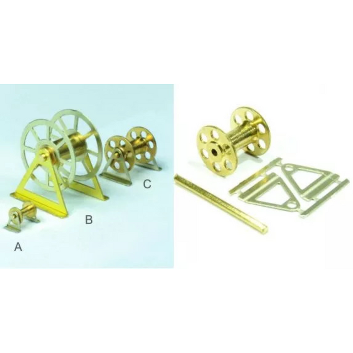 Photo of RB Model 030840 Brass Type C Cable Reel with 8mm Diameter and 4mm Length