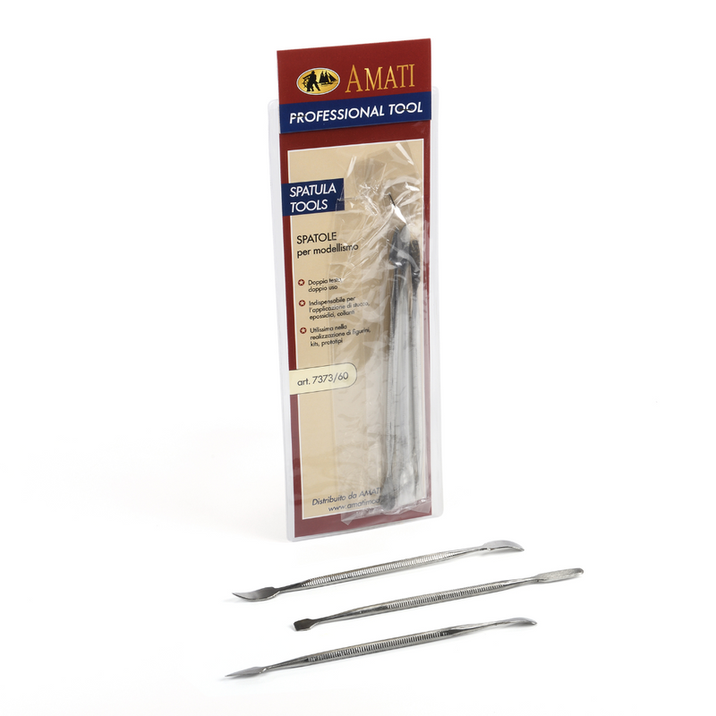 Photo of Amati Spatula Tool Set of 3 (B7373,60) for precision model building.