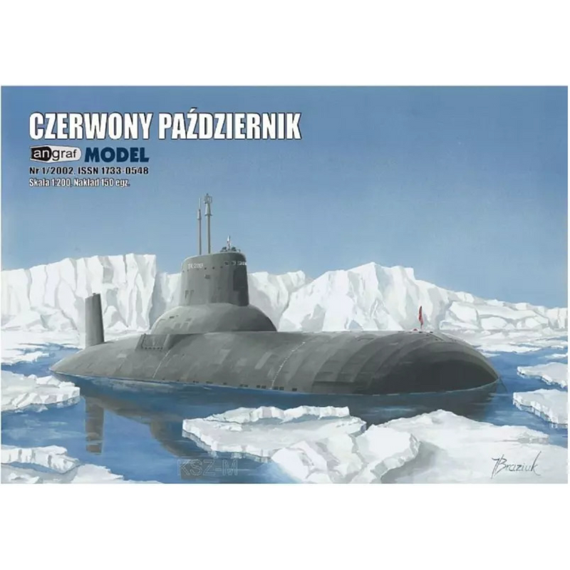 Photo of the Red October (Czerwony Październik) 1:200 scale card model kit by Answer/Angraf.