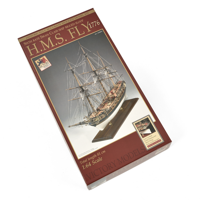 Photo of Amati B1300,03 HMS Fly 1:64 Scale Wooden Model Ship Kit