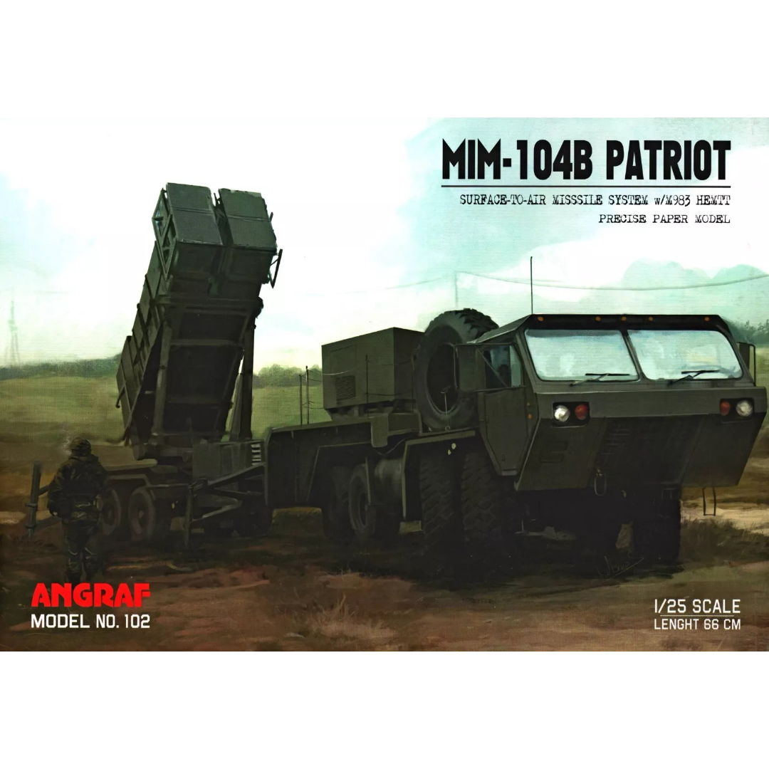 Photo of the MIM-104B Patriot Missile System 1:25 scale card model kit by Answer/Angraf