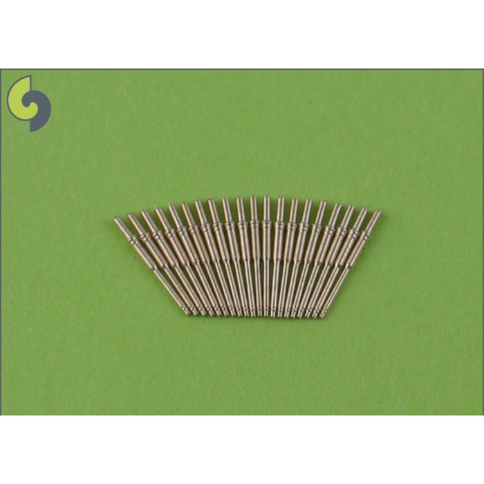 Photo of 1.1"/75 (28 mm) brass barrels (20 pcs) for 1:350 scale US Navy warship models by Master Model (SM-350-026).