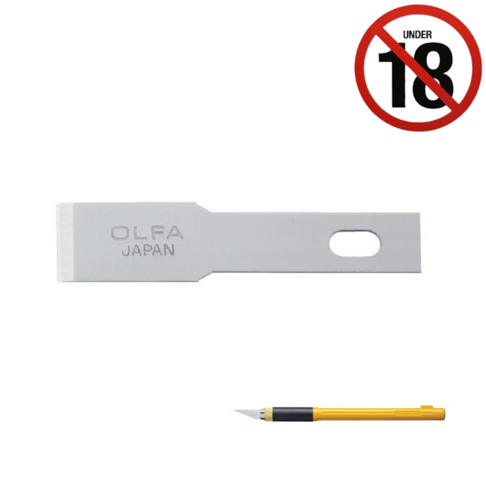 Chisel Blade For Ak-4 Art Knife Pack of 5 OLFA (OLF/KB4F5)