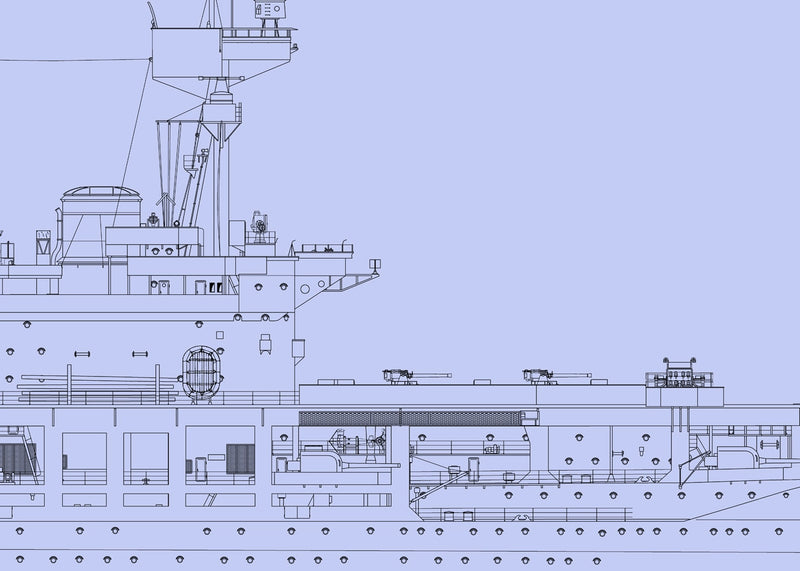 HMS King George V (1941 - Battle Against Bismarck) Construction Plans