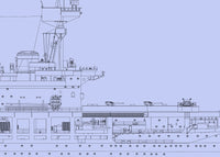 HMS Rodney (1941 - Operation Halberd) Construction Plans