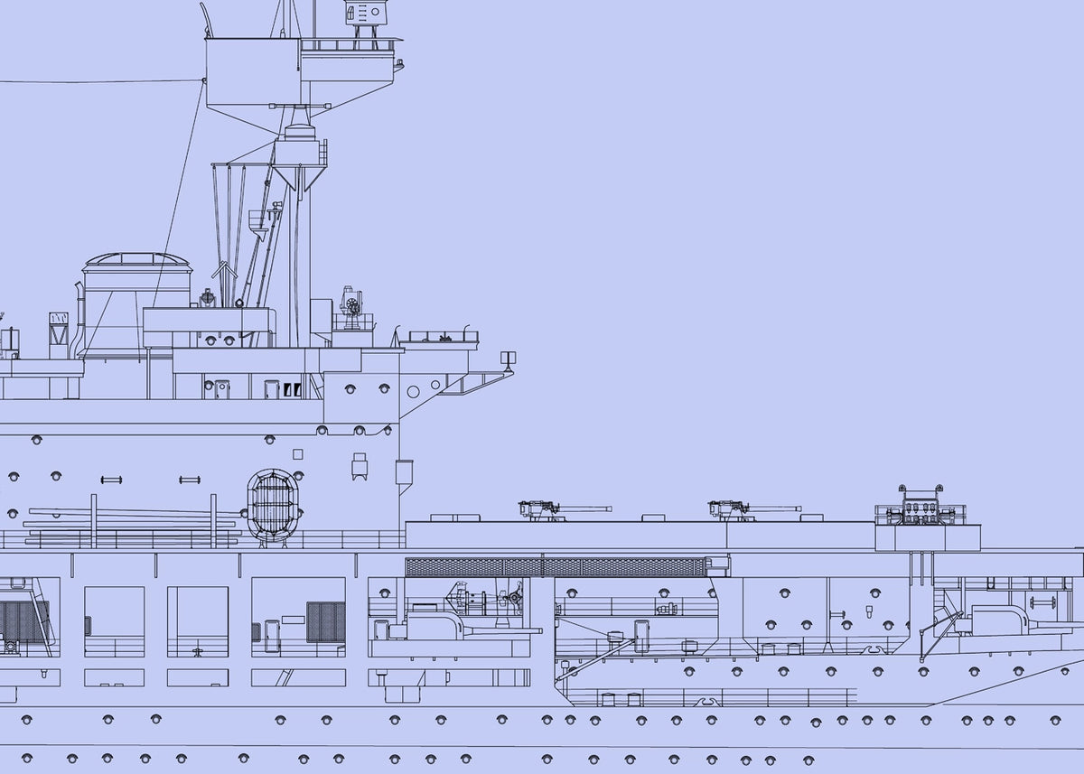 HMS Queen Elizabeth 1943 Construction Plans