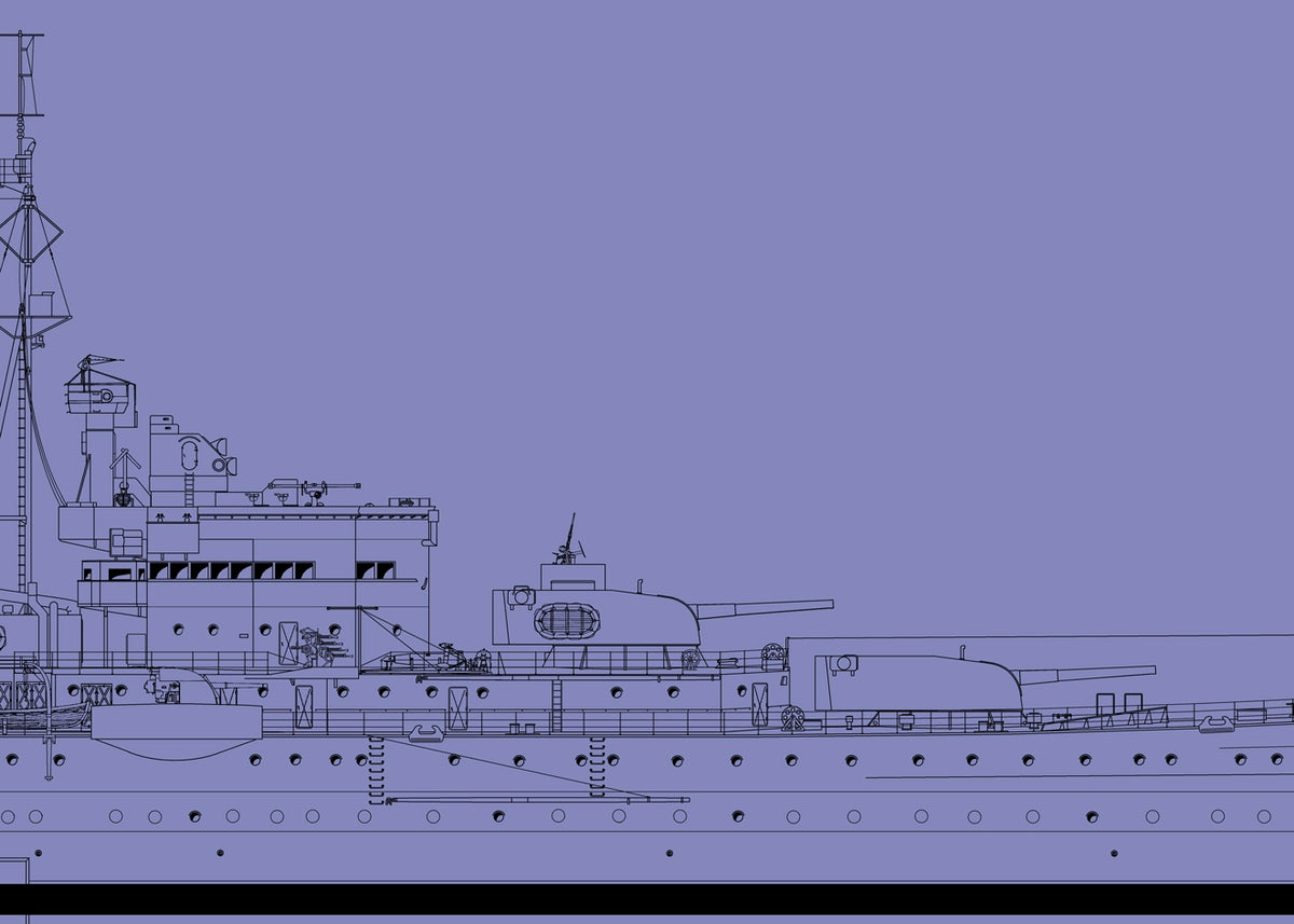 HMS Repulse 1941 Construction Plans