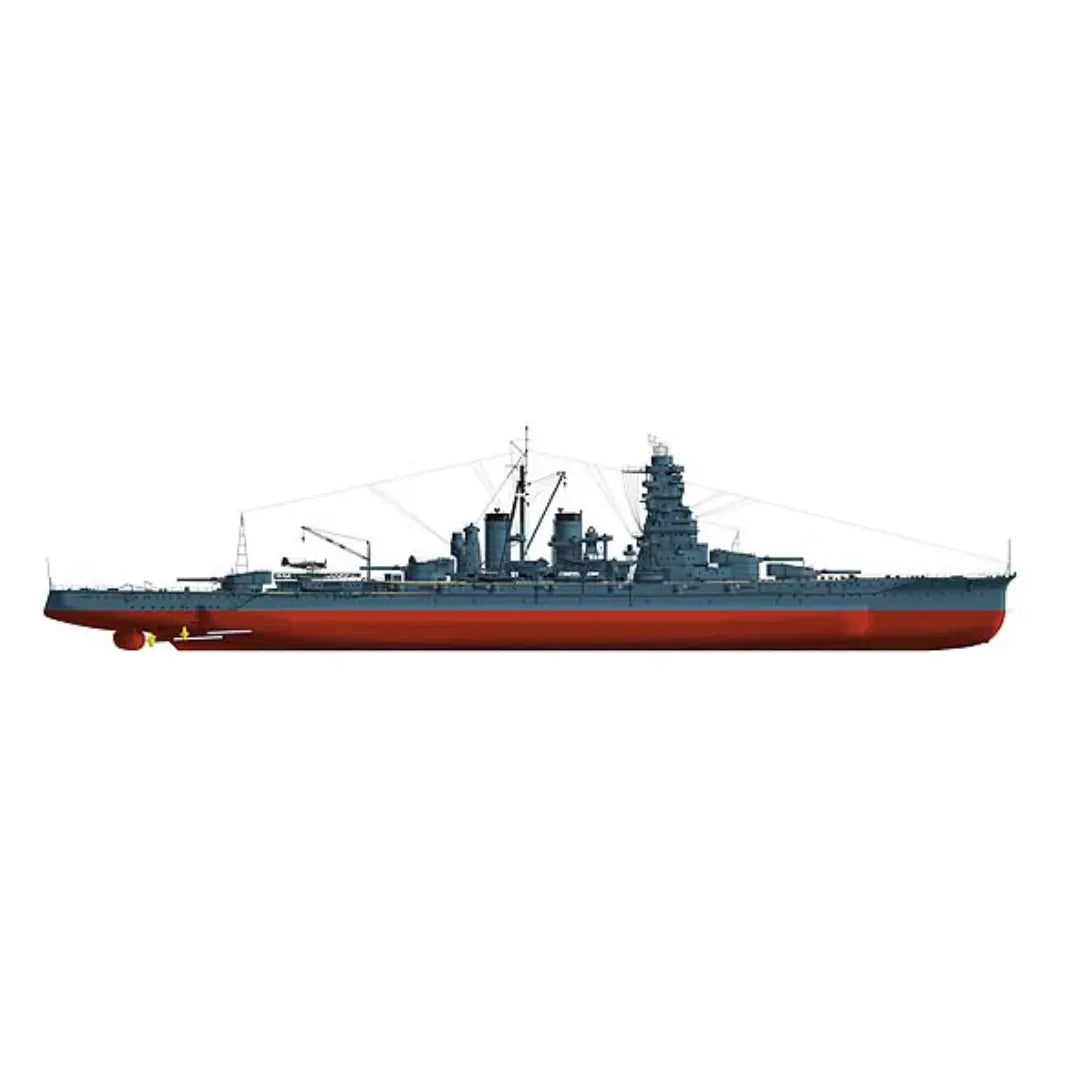 Premium detailed model plans of the Japanese battleship IJN Hiei (1941) for 1:72 and other scales