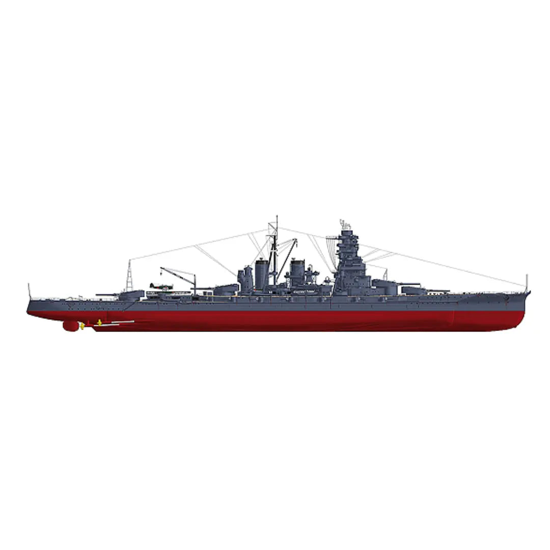 Detailed IJN Hiei 1942 model ship plans for creating a museum-quality model, personalized and available in various scales.