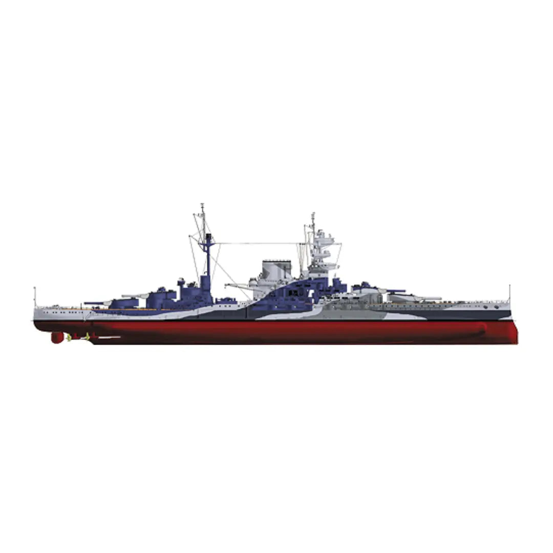 HMS Malaya 1943 Model Ship Plans in Multiple Scales - Premium and Personalized