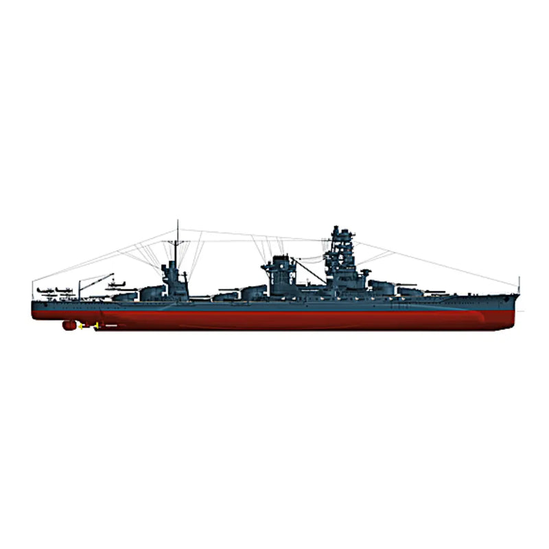 Detailed modeling plans for IJN Hyuga Battleship (1941) in premium quality, various scales available, by Black Dragon.