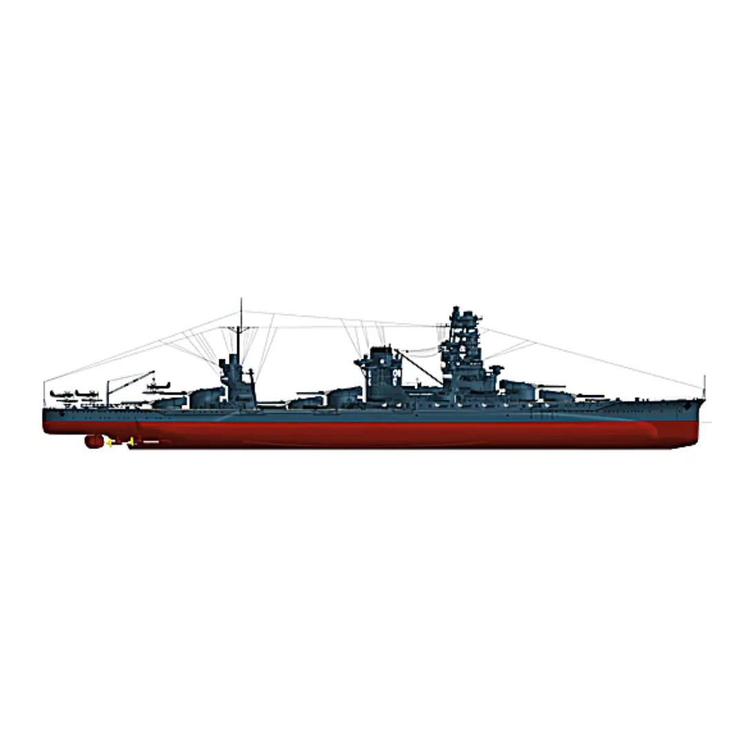 Highly detailed IJN Hyuga battleship model plans for professional scale modeling, exclusive premium blueprints personalized for each buyer.