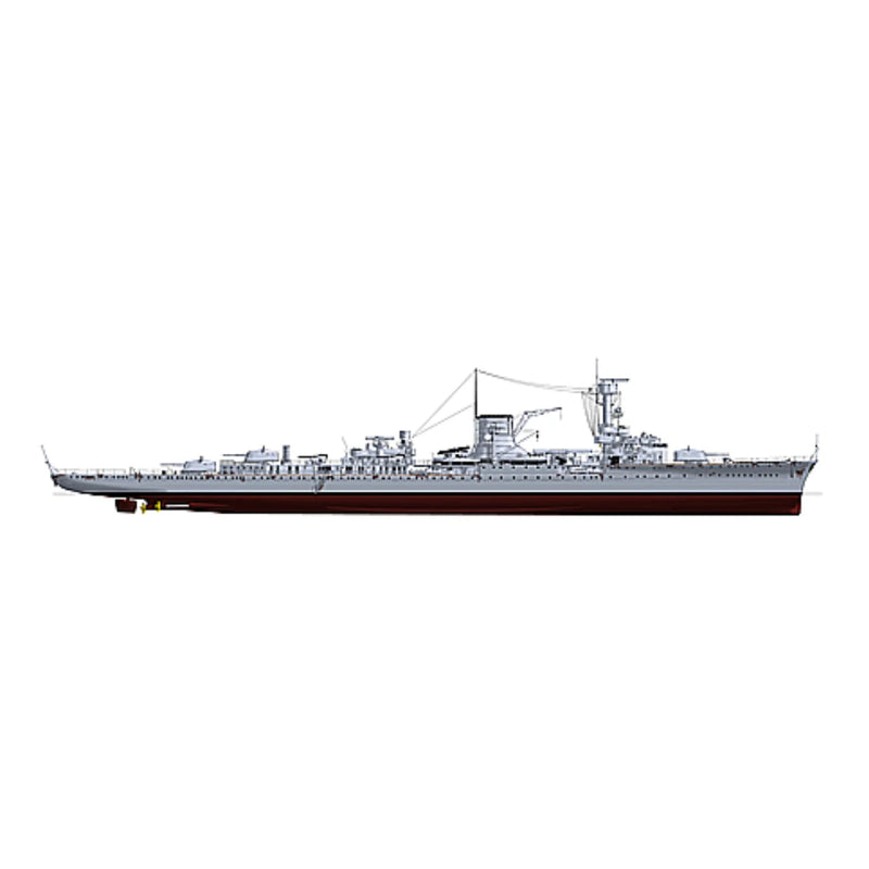 Photo of premium detailed model plans for the German light cruiser Leipzig (1939) with scale options from 1:72 to 1:350.