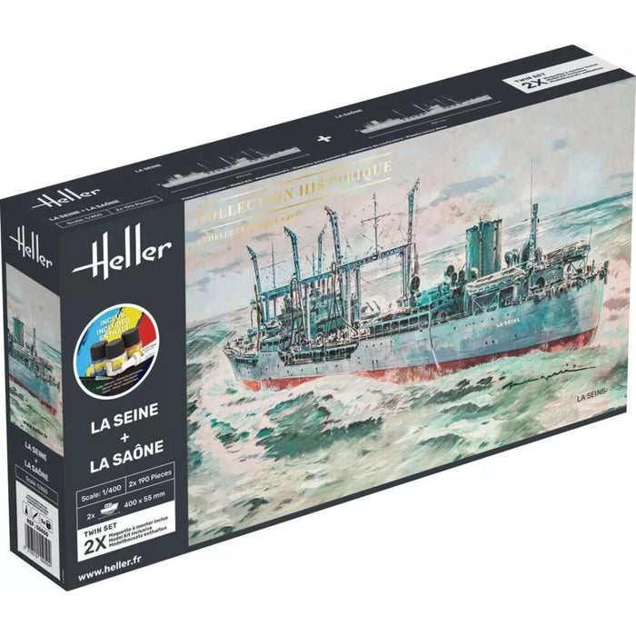 Photo of Heller La Seine + La Saone 1:150 Scale Plastic Model Starter Kit (55050)