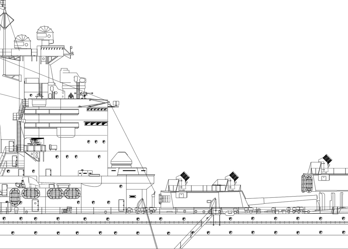 IJN Yamashiro 1944 Construction Plans