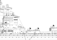 USS Mississippi 1945 Construction Plans