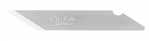 Photo of OLFA KB Art Knife Blades (Pack of 25) for AK-1 & AK-4, showing ultra-sharp, precision-cutting edges designed for art, craft, and design projects.