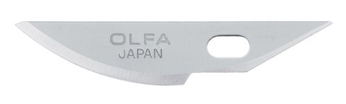 Photo of OLFA Carving Blade KB4-R/5 (Pack of 5) for AK-4 Art Knife – precision stainless steel replacement blades for crafting and detailing.