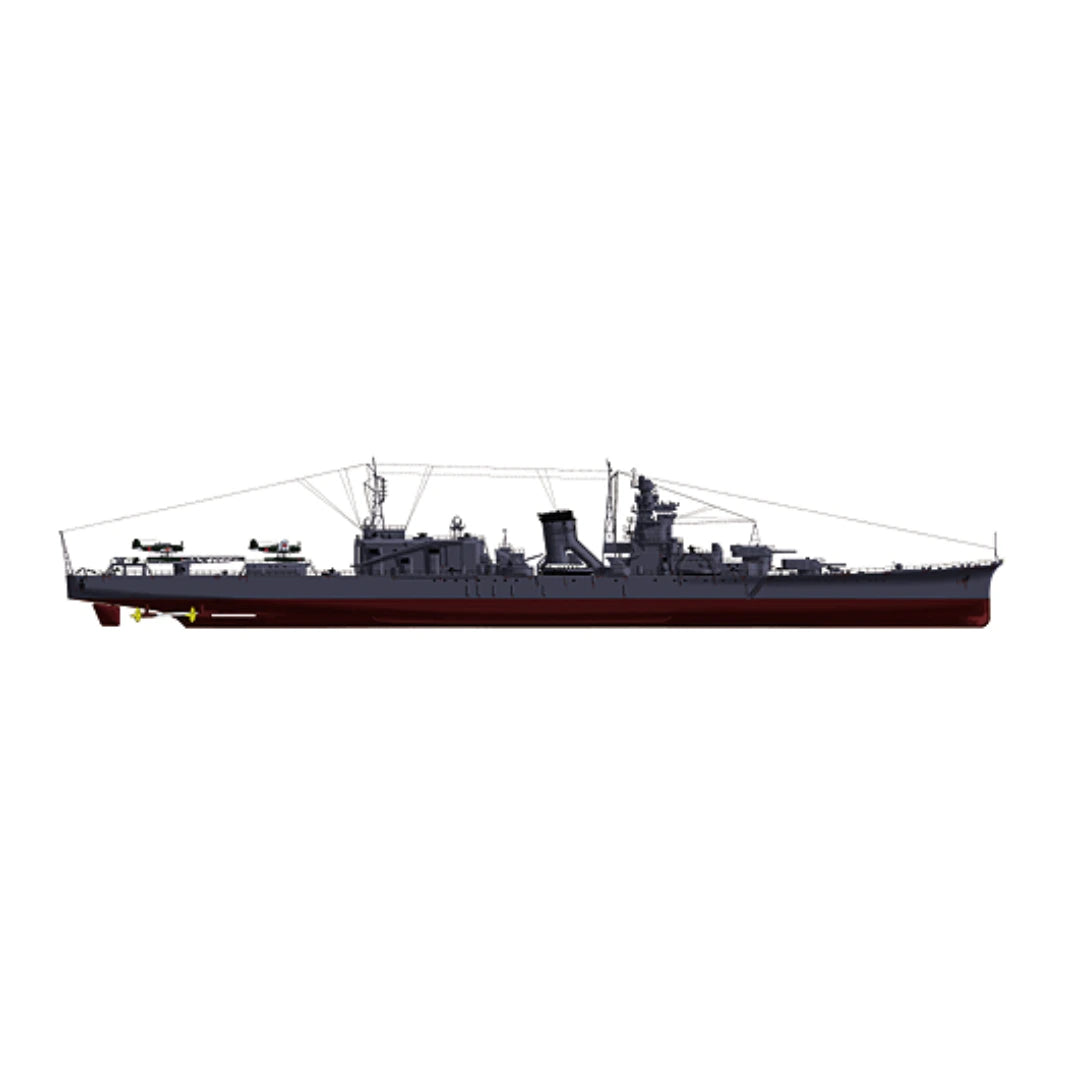 Photo of IJN Oyodo light cruiser 1944 model plans in premium quality and high detail, allowing for an exhibition-quality build.