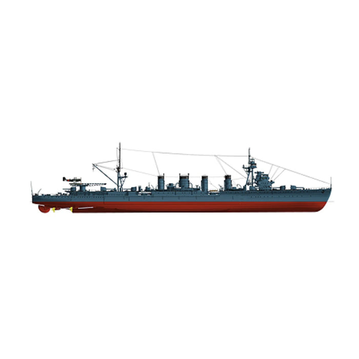 Photo of premium IJN Sendai light cruiser model plans in multiple scales, 1942 configuration