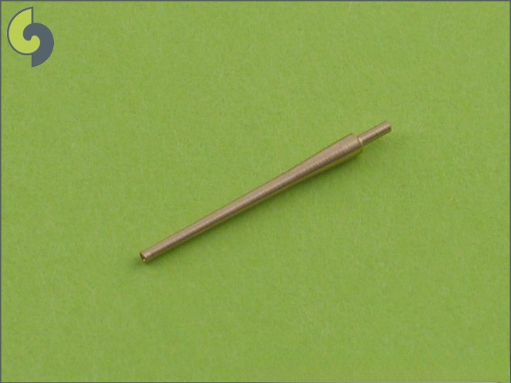 Photo of Master SM-350-007 12.7cm/40 (5in) Type 89 brass barrels for 1:350 scale IJN ship models.