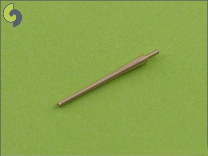 Photo of Master SM-350-007 12.7cm/40 (5in) Type 89 brass barrels for 1:350 scale IJN ship models.