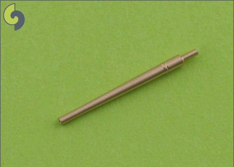 Photo of Master Model SM-350-017 5in/38 (12.7 cm) Mark 12 metal barrels set, showing 20 precision-turned brass barrels for 1:350 scale US Navy warship models.