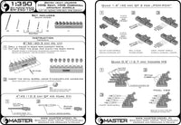 Photo of metal barrels set for HMS Cornwall and HMS Kent 1:350 scale by Master (SM-350-109), includes turned brass barrels and resin mounts.