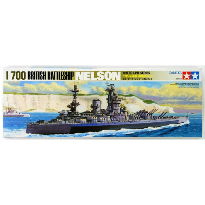 Tamiya Britisches Schlachtschiff Nelson Model Kit1:700 Water Line Series Kleberfrei!!!